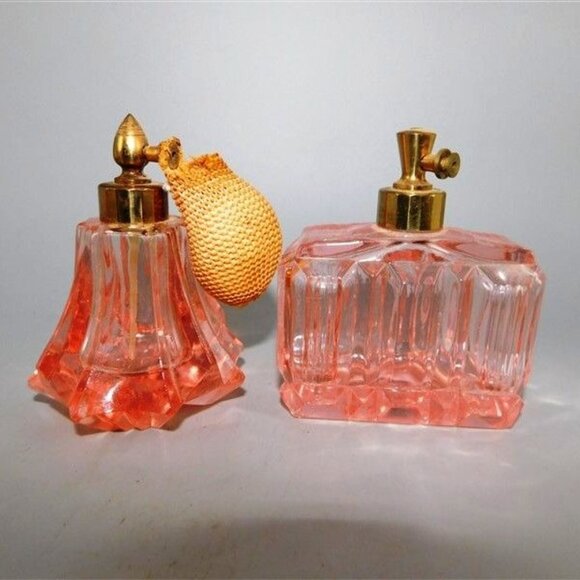 41/790 Lot of 4 Vintage Perfume Bottles - Puffers on Bottles Some are Detached o - Picture 9 of 11
